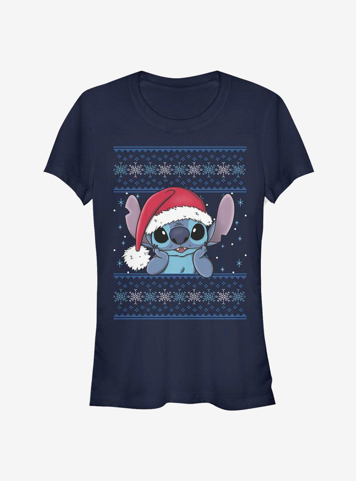 island alien duo Christmas Santa cute blue alien Girls T-Shirt