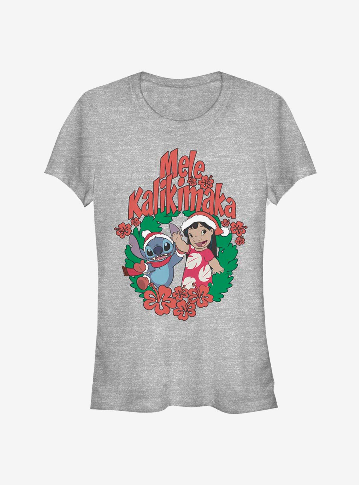 island alien duo Christmas Wreath Girls T-Shirt
