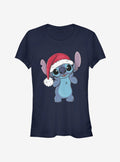 island alien duo Christmas Cute Santa cute blue alien Girls T-Shirt 2