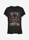 spooky holiday Hail The Pumpkin King Girls T-Shirt