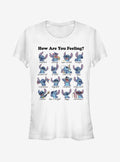 island alien duo cute blue alien Moods Girls T-Shirt