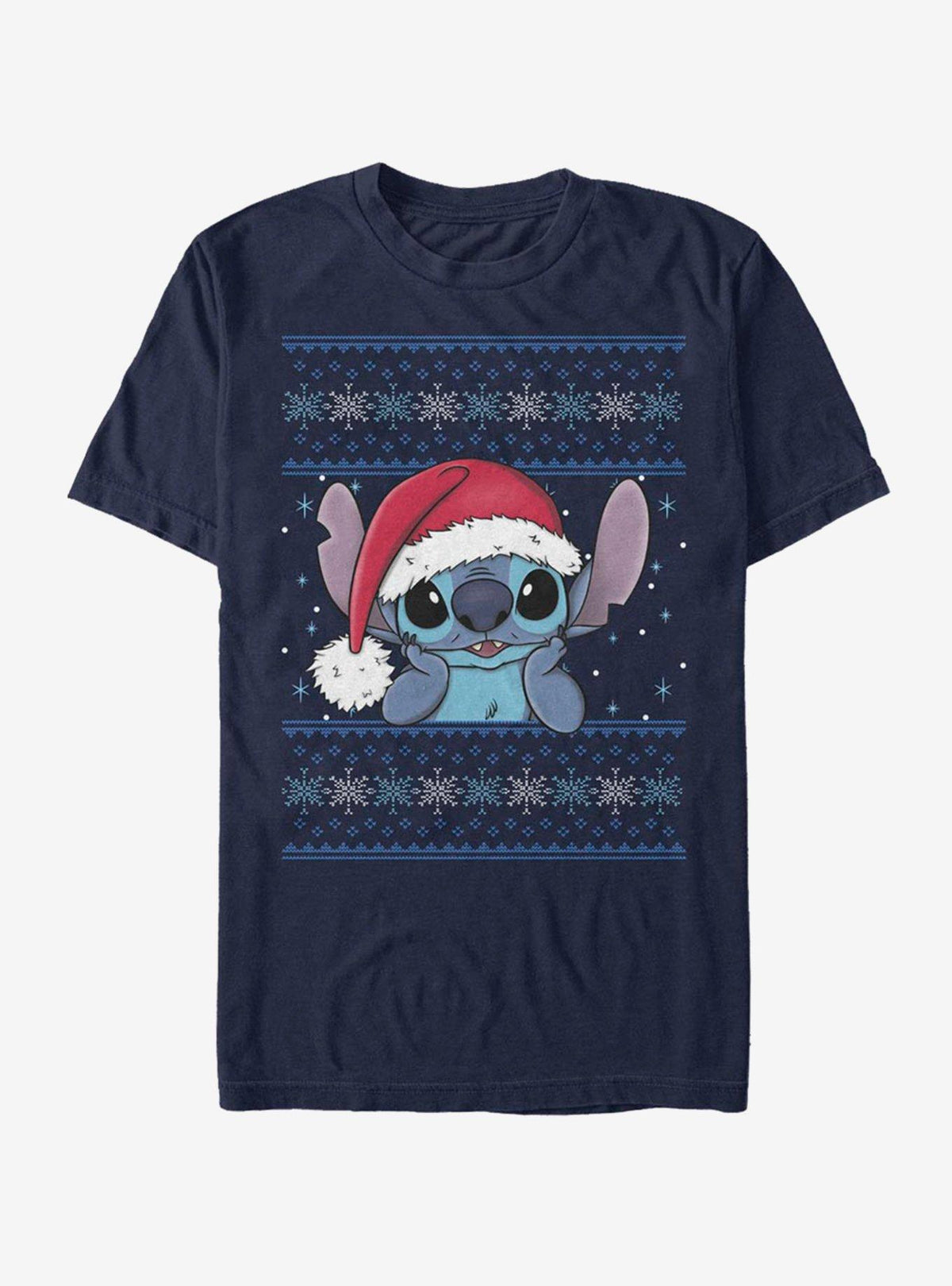 island alien duo Holiday cute blue alien Wearing Santa Hat T-Shirt