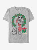 Pluto Holiday Christmas Wreath Pluto T-Shirt