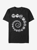 spooky holiday Jack Emotions Spiral T-Shirt