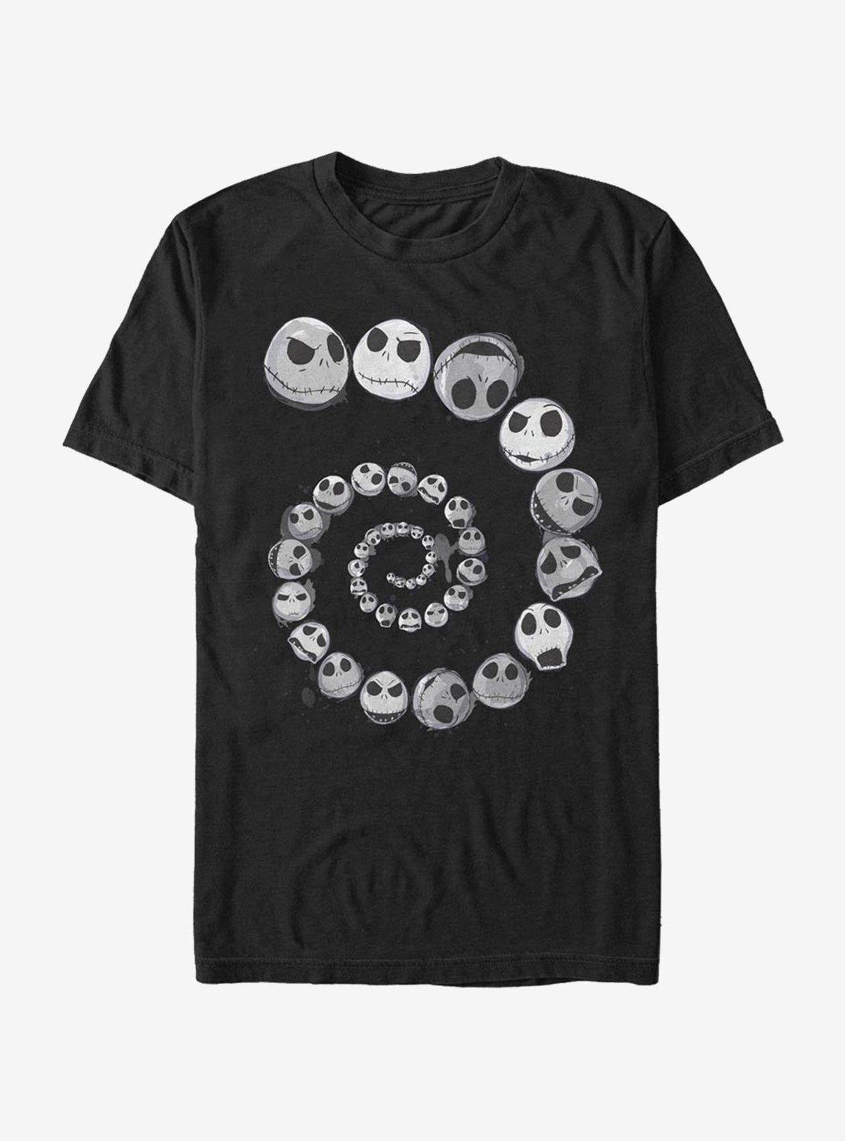 spooky holiday Jack Emotions Spiral T-Shirt