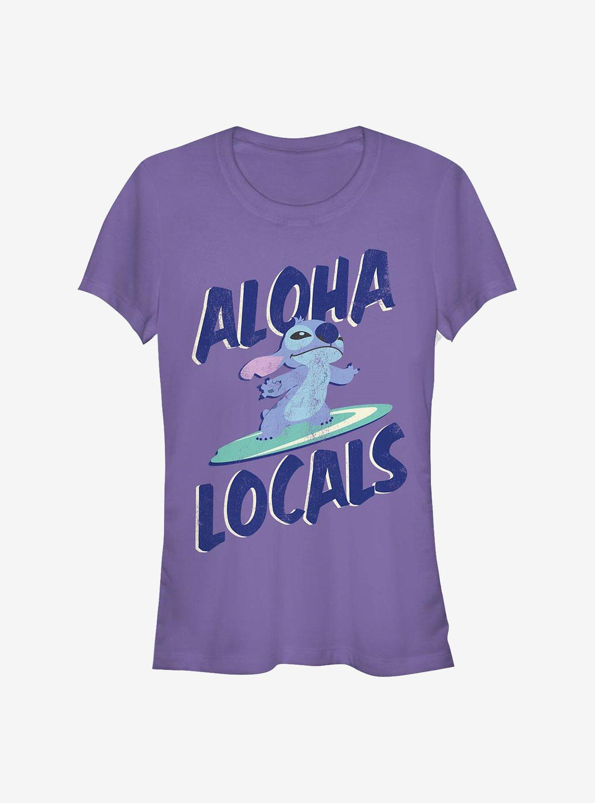 island alien duo Aloha Locals cute blue alien Girls T-Shirt