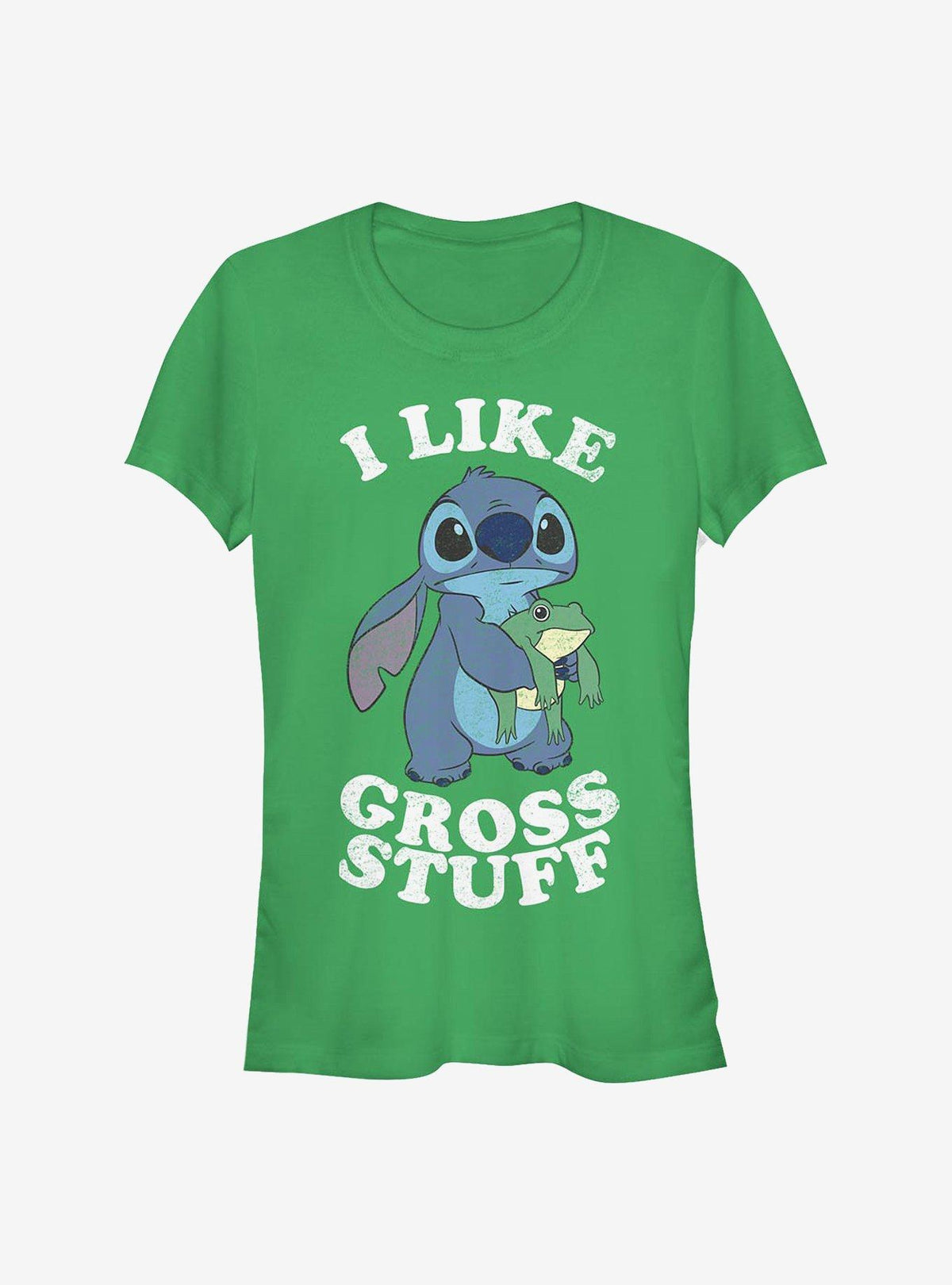 island alien duo I Like Gross Stuff cute blue alien Girls T-Shirt