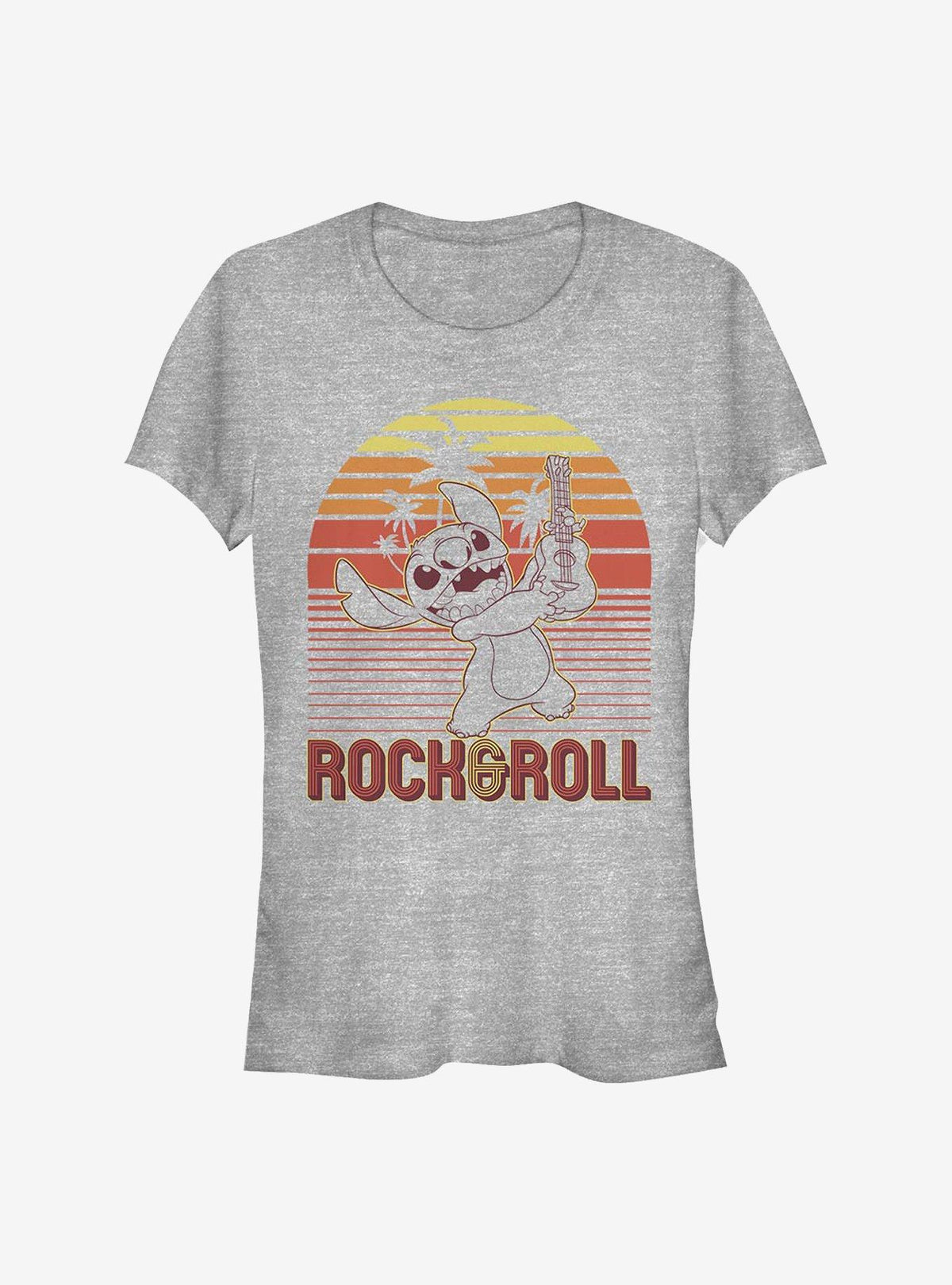 island alien duo Rock And Roll cute blue alien Girls T-Shirt