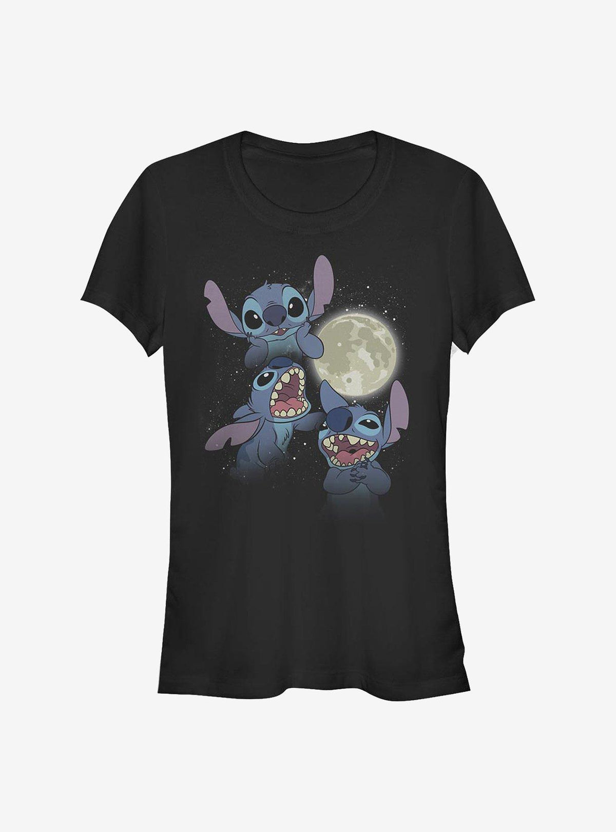island alien duo Three cute blue alien Moon Girls T-Shirt