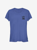 island alien duo Vintage Lined cute blue alien Girls T-Shirt