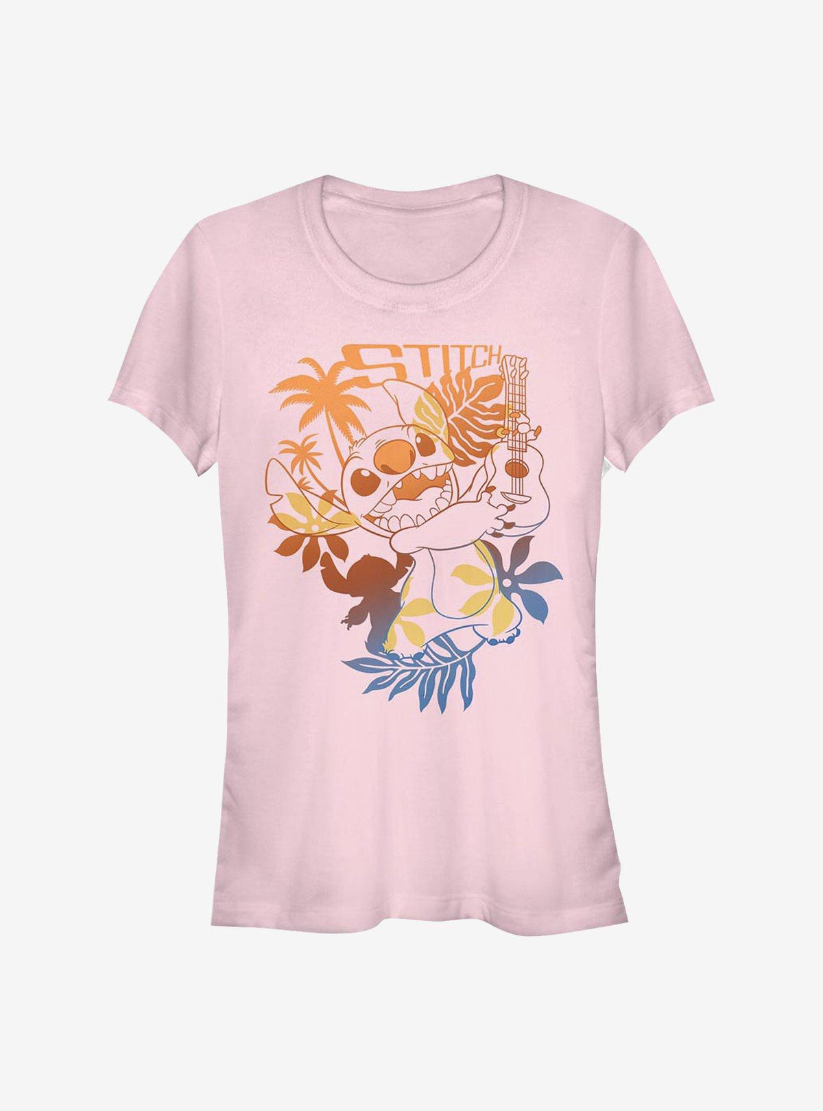 island alien duo Aloha cute blue alien Girls T-Shirt