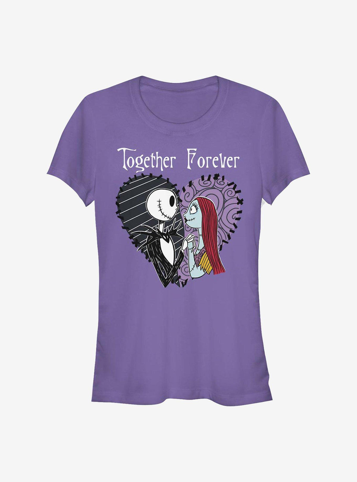 spooky holiday Jack Sally Together Forever Girls T-Shirt