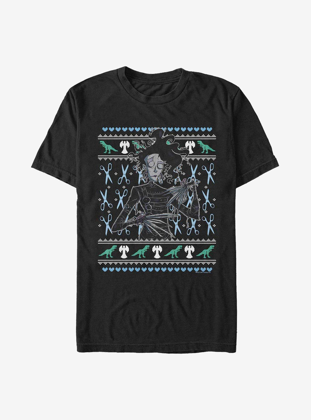 Edward Scissorhands Ugly Christmas Scissorhands T-Shirt