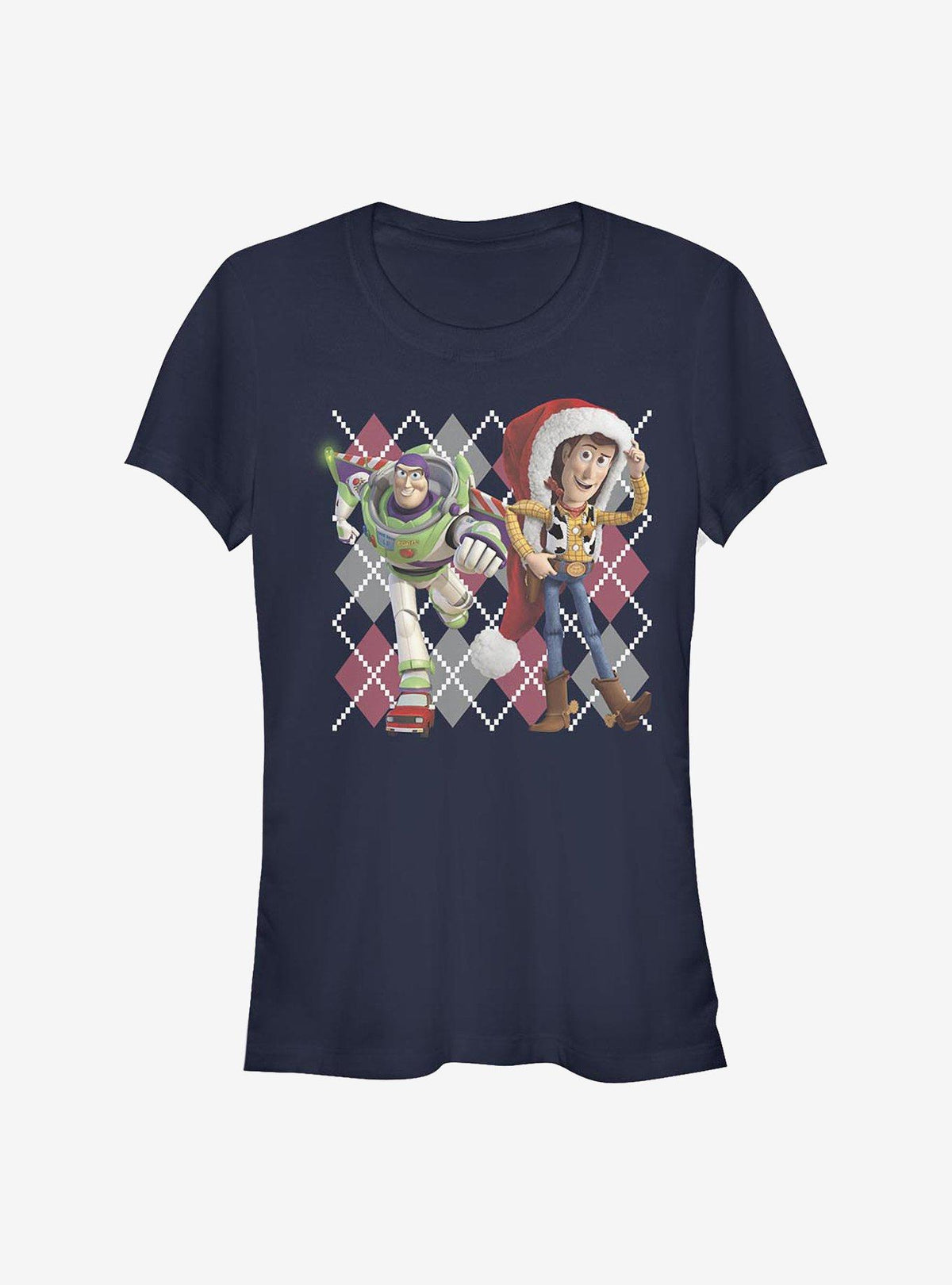 Toy Story Argyle Christmas Girls T-Shirt