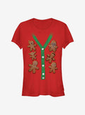 space adventure Christmas Vest Holiday Cookies Girls T-Shirt