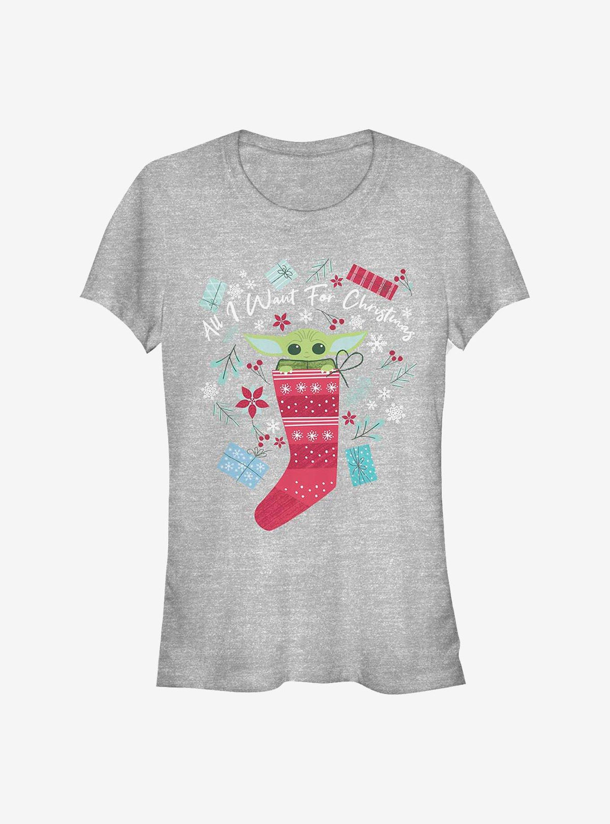 space adventure The Mandalorian The Child All I Want For Christmas Girls T-Shirt