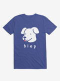 Blep Dog Royal Blue T Shirt T Shirt Streetwear Style Humor Gift