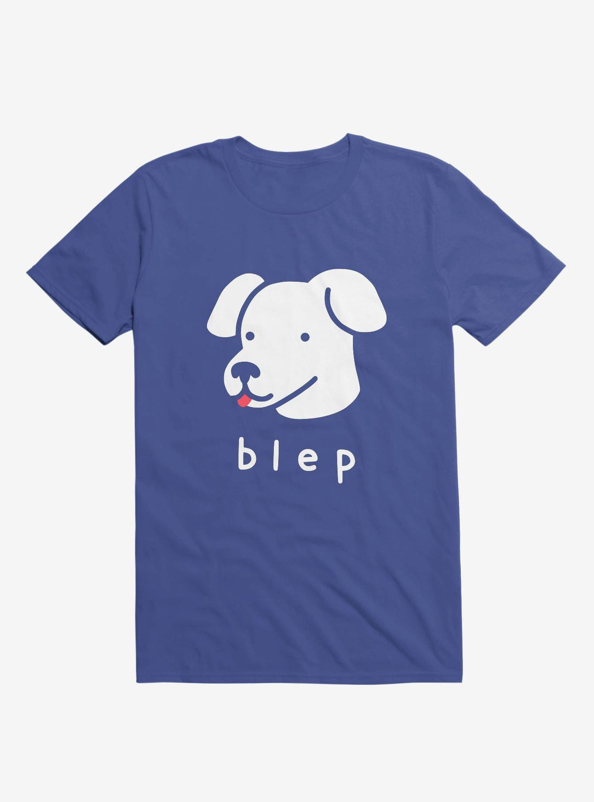 Blep Dog Royal Blue T Shirt T Shirt Streetwear Style Humor Gift