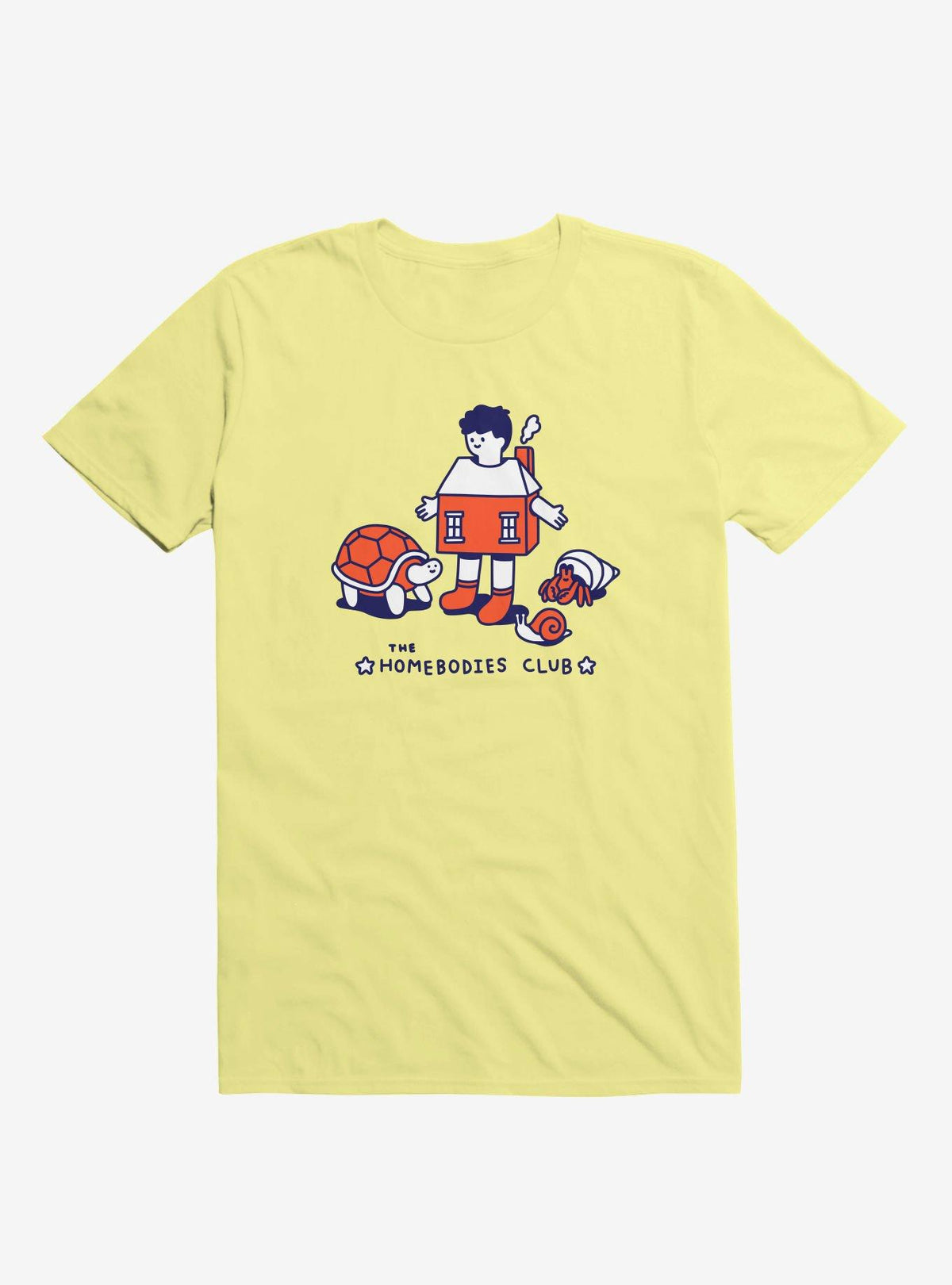The Homebodies Club Yellow T Shirt T Shirt High Search Demand Best Seller Look
