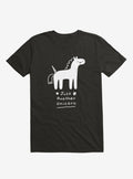 Just Another Unicorn Black T Shirt T Shirt Premium Print Gift Ready