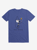 Pizza Wizard Royal Blue T Shirt T Shirt Viral TikTok Funny Quote