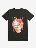 Cat Noodles Black T Shirt T Shirt Trending US Daily Wear