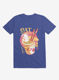 Cat Noodles Royal Blue T Shirt T Shirt Streetwear Style Humor Gift