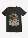 Dragon Sushi Ramen Ocean Black T Shirt T Shirt Trending US Best Seller Look