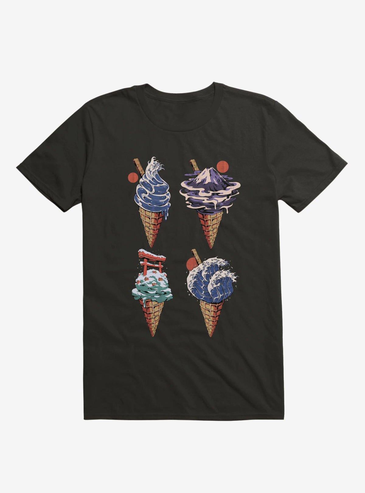 Japanese Ice Creams Black T Shirt T Shirt High Search Demand Humor Gift