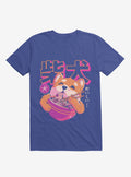 Shiba Eating Noodles Royal Blue T Shirt T Shirt Comfort Fit Gift Ready