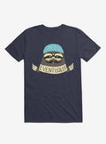 Hipster Sloth Takes His Time Navy Blue T Shirt T Shirt High Search Demand Best Seller Look