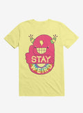 Stay Weird Rainbow Bolt Yellow T Shirt T Shirt Streetwear Style Daily Wear