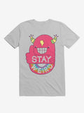Stay Weird Rainbow Bolt Silver T Shirt T Shirt Viral TikTok Funny Quote