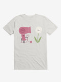 Forbidden Love Hair Dryer And Dandelion White T Shirt T Shirt High Search Demand Best Seller Look