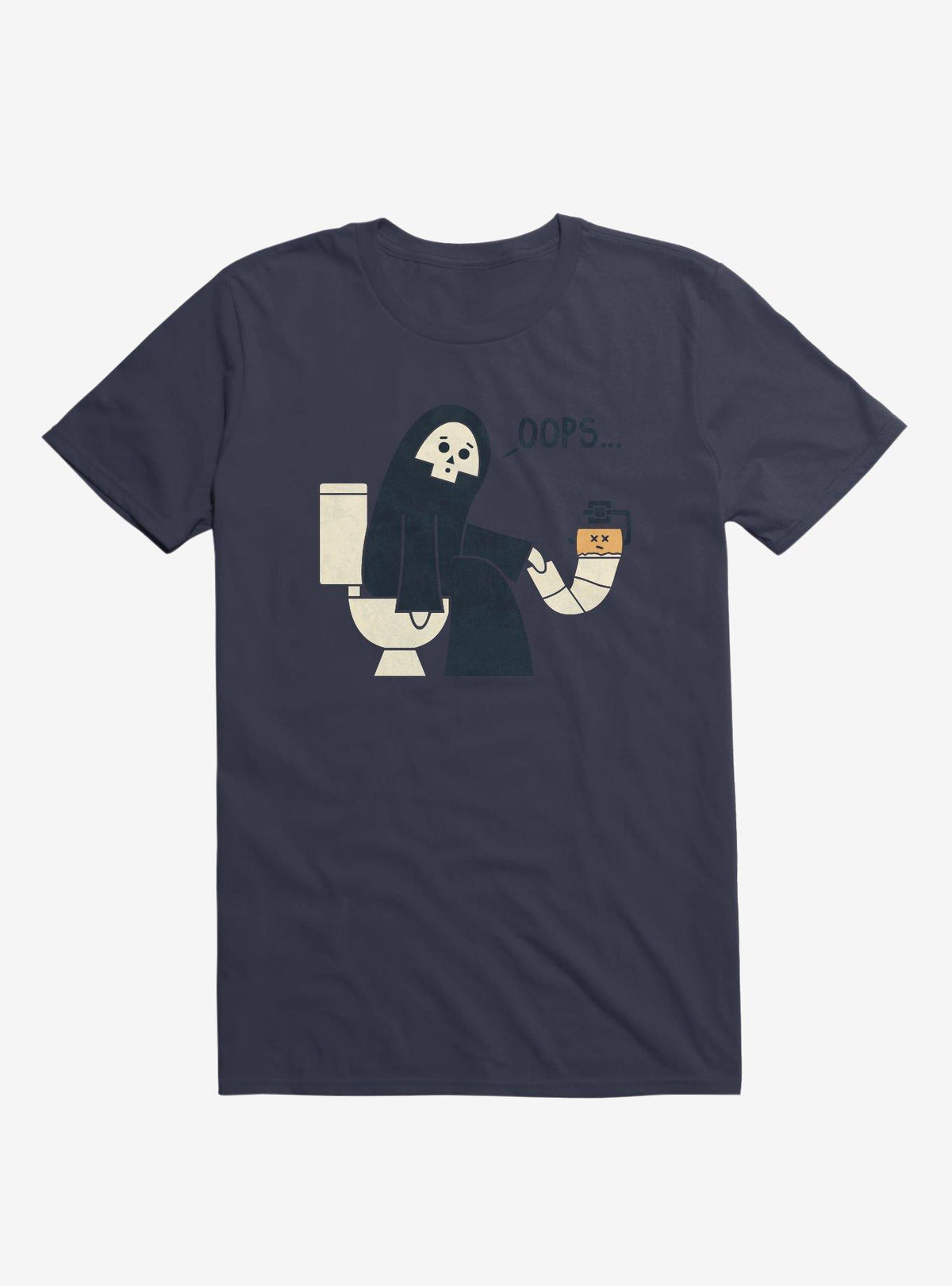 Grim Reaper Oops Pooper Navy Blue T Shirt T Shirt Trending US Best Seller Look