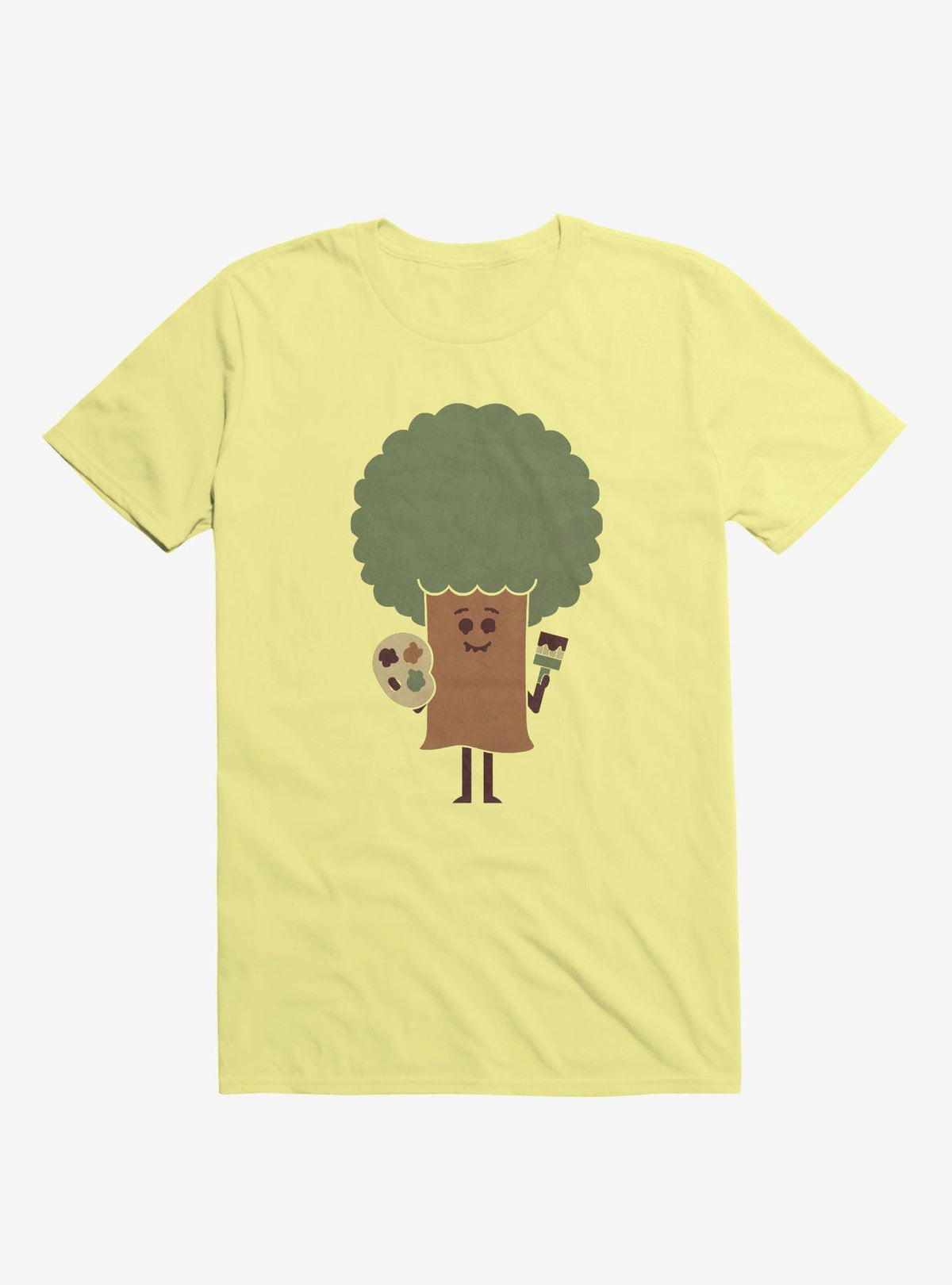 Happy Tree Painter Corn Silk Yellow T Shirt T Shirt Trending US Funny Quote