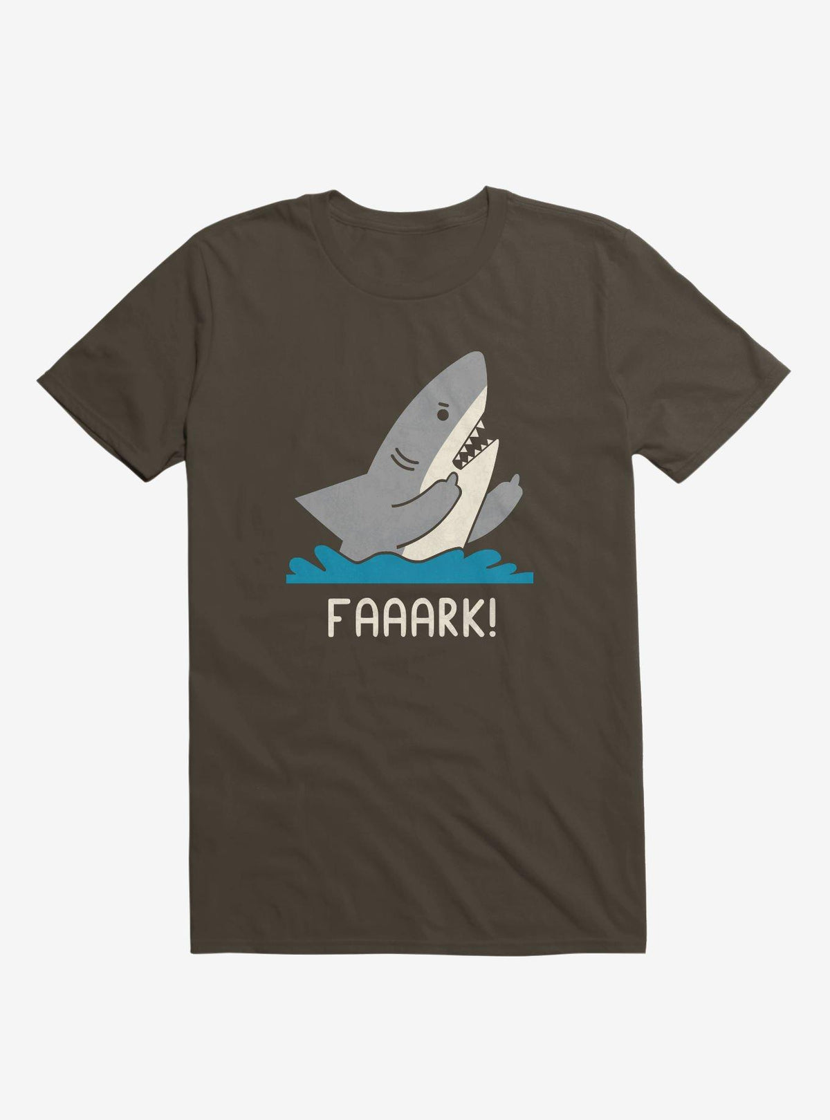 Moody Shark Faaark Brown T Shirt T Shirt Trending US Daily Wear