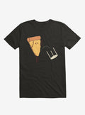Angry Pizza Flips Table Black T Shirt T Shirt Viral TikTok Best Seller Look