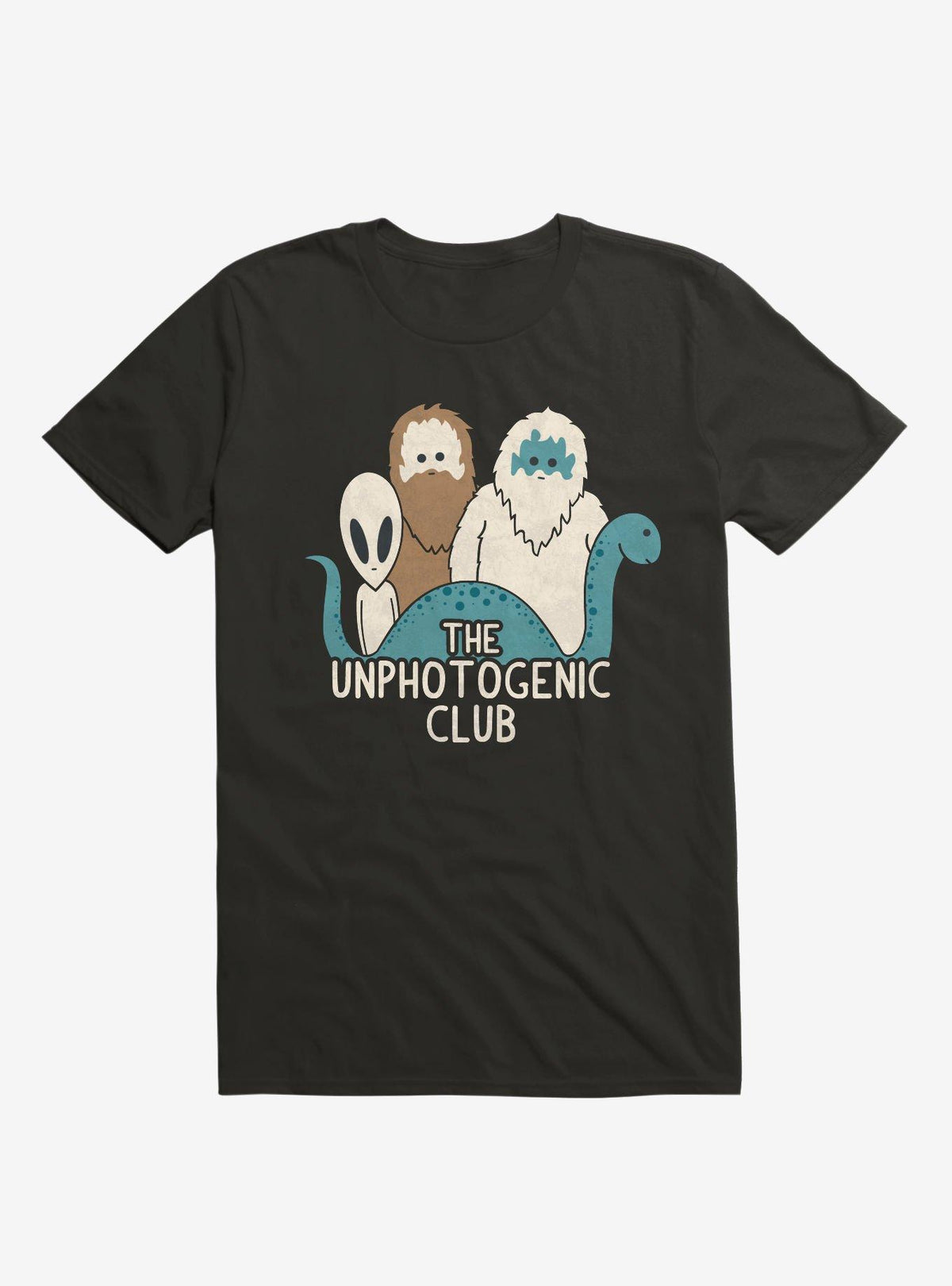 The Unphotogenic Club Mythical Creatures Black T Shirt T Shirt Premium Print Humor Gift