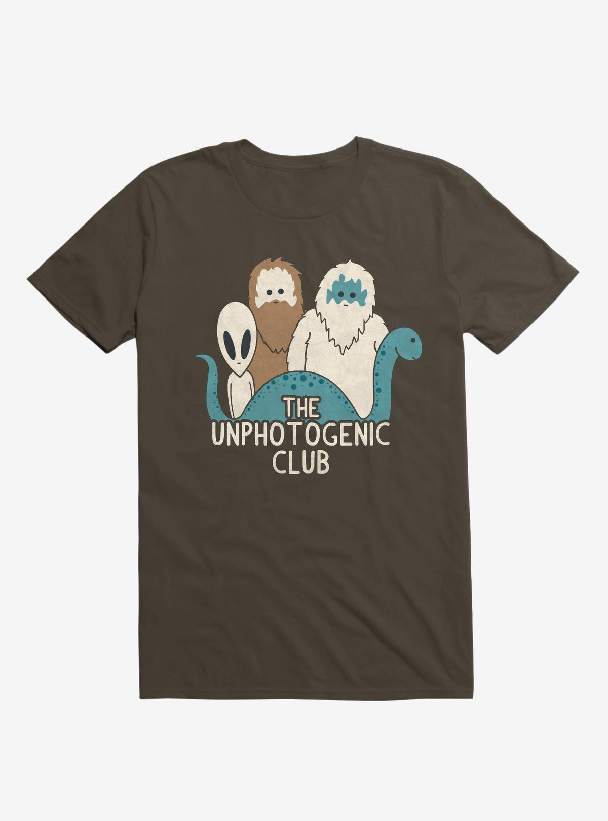 The Unphotogenic Club Mythical Creatures Brown T Shirt T Shirt High Search Demand Best Seller Look