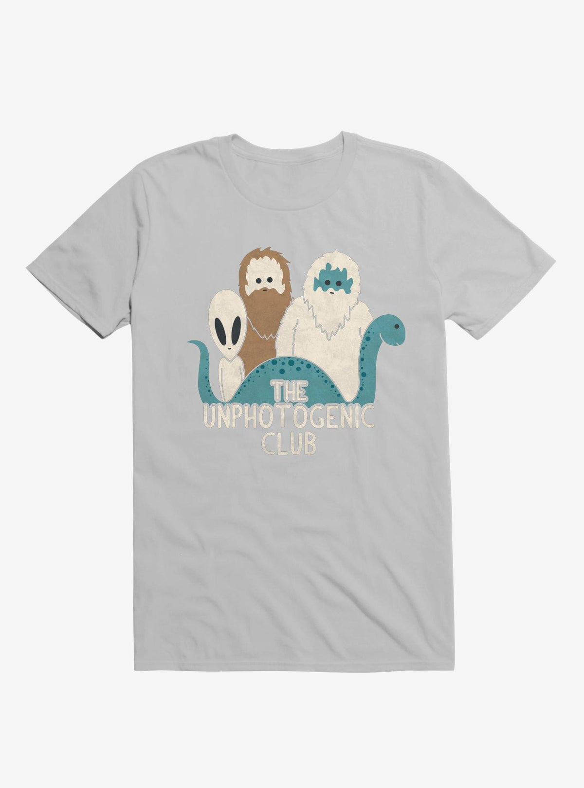 The Unphotogenic Club Mythical Creatures Ice Grey T Shirt T Shirt Comfort Fit Daily Wear