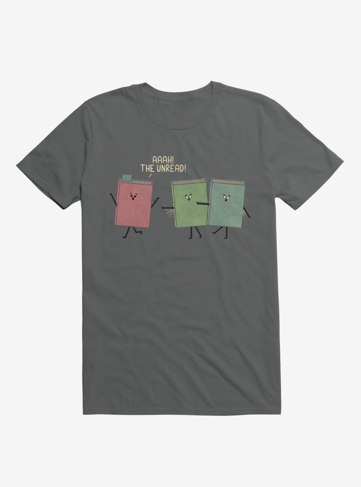 Aaah The Unread Running Books Charcoal Grey T Shirt T Shirt Trending US Best Seller Look