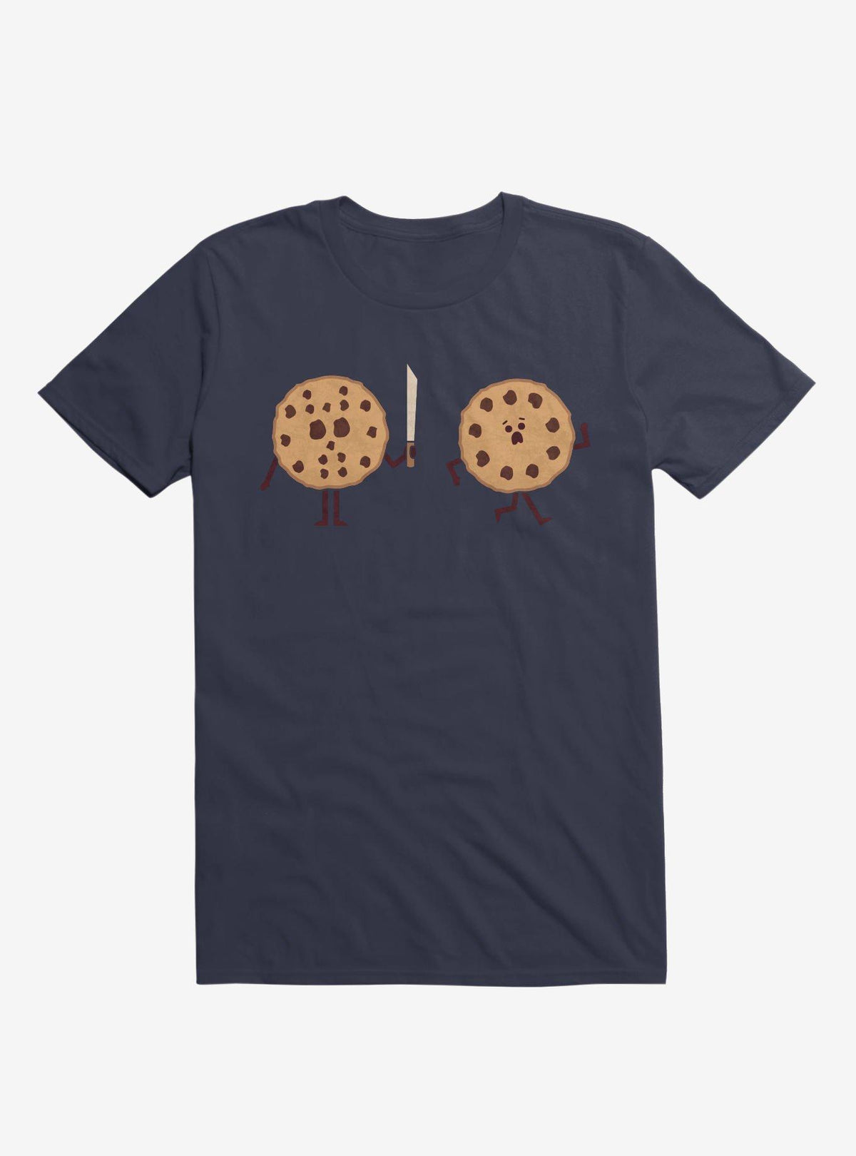 Cookhees Cookie Murder Navy Blue T Shirt T Shirt Comfort Fit Daily Wear