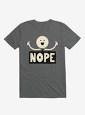 Thumbs Up Face Nope Sign Charcoal Grey T Shirt T Shirt Comfort Fit Funny Quote