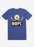 Thumbs Up Face Nope Sign Royal Blue T Shirt T Shirt Premium Print Funny Quote
