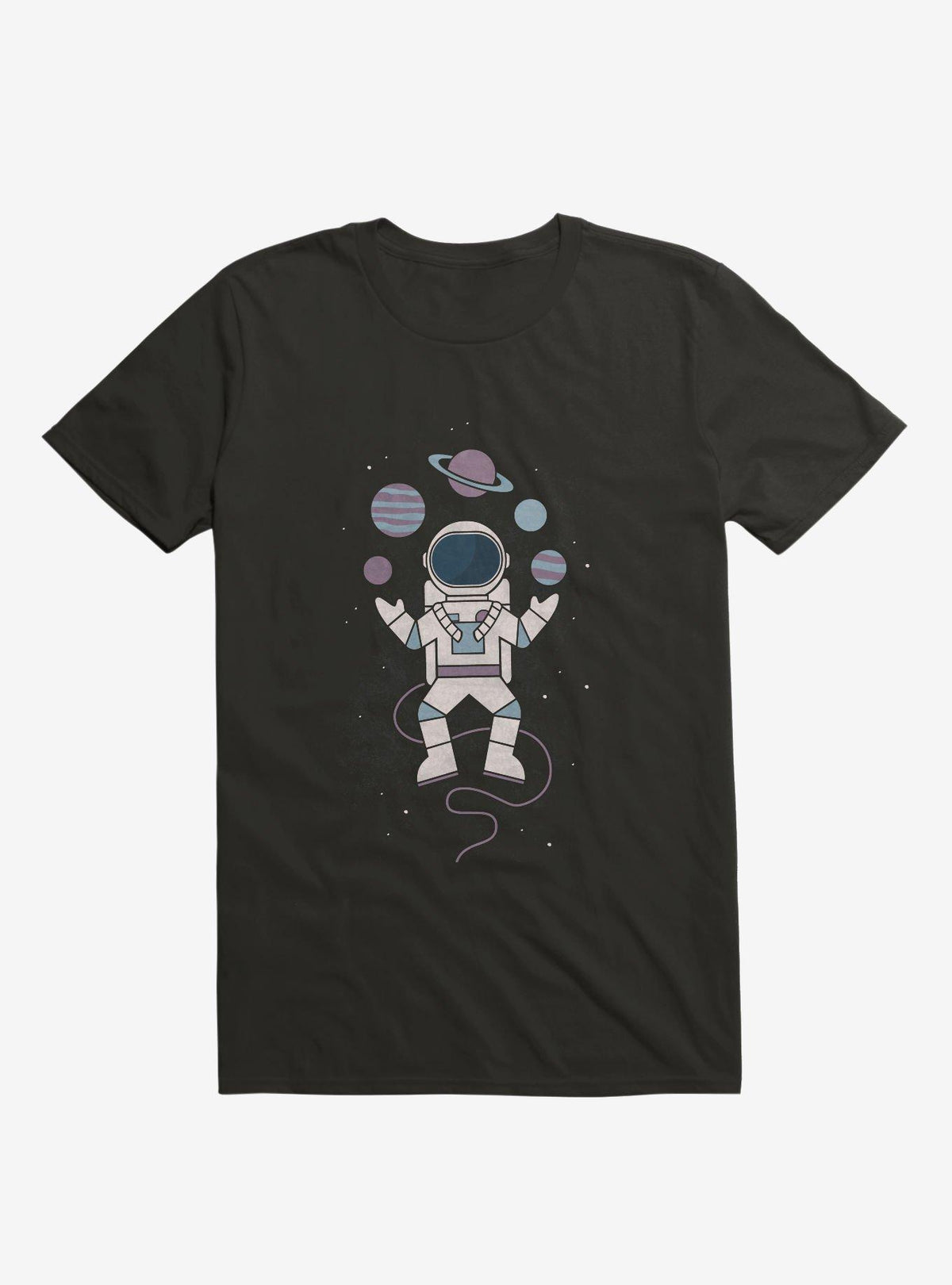 Astronaut Space Juggler Black T Shirt T Shirt Streetwear Style Humor Gift