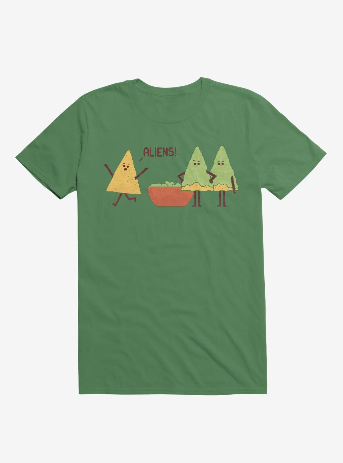 Aliens Chip Guacamole Dip Irish Green T Shirt T Shirt Viral TikTok Daily Wear