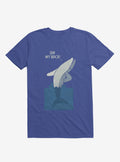 Bad Back Whale Oh My Back Royal Blue T Shirt T Shirt Premium Print Daily Wear