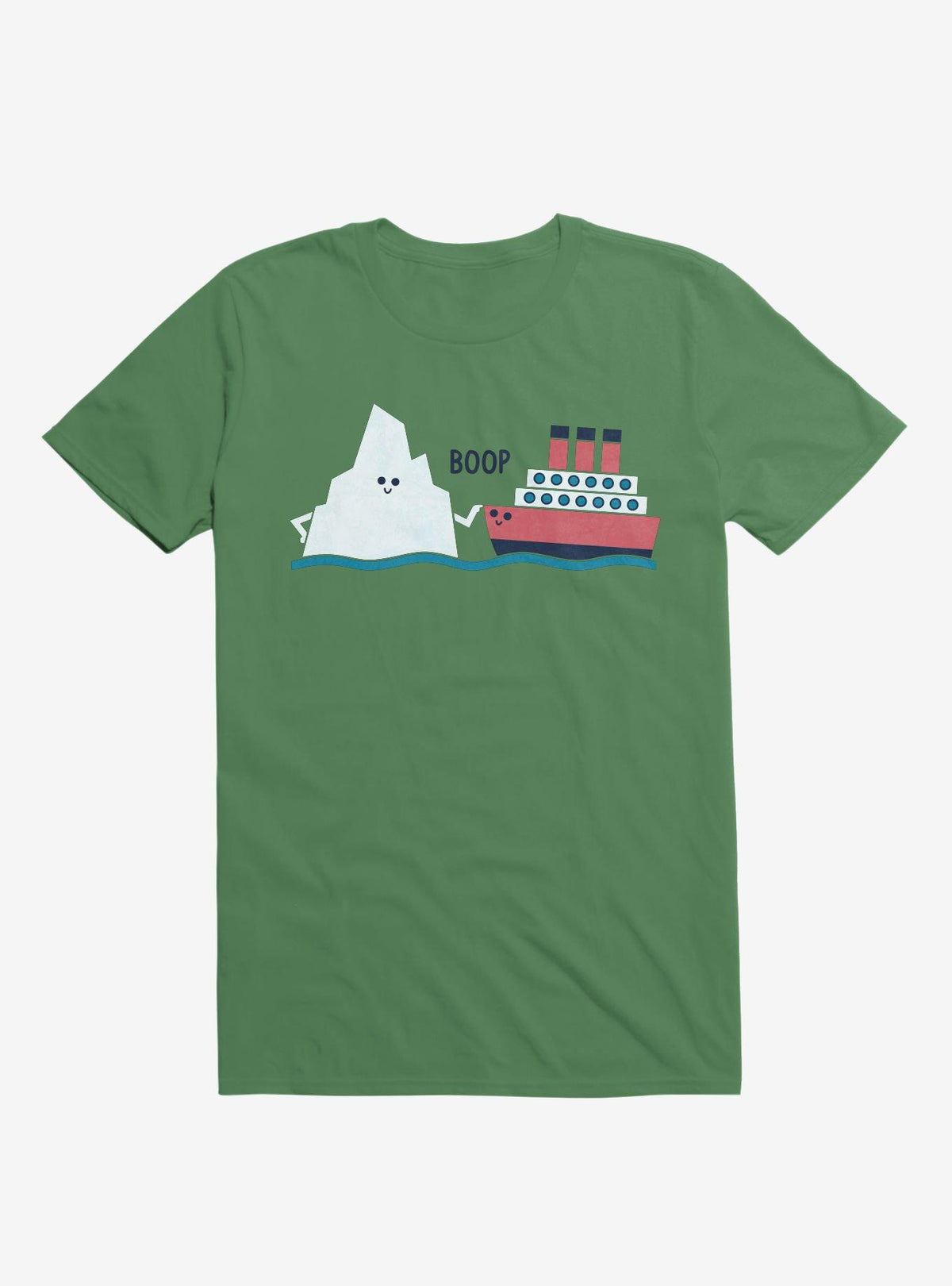 Iceberg Boop Ship Irish Green T Shirt T Shirt Streetwear Style Daily Wear