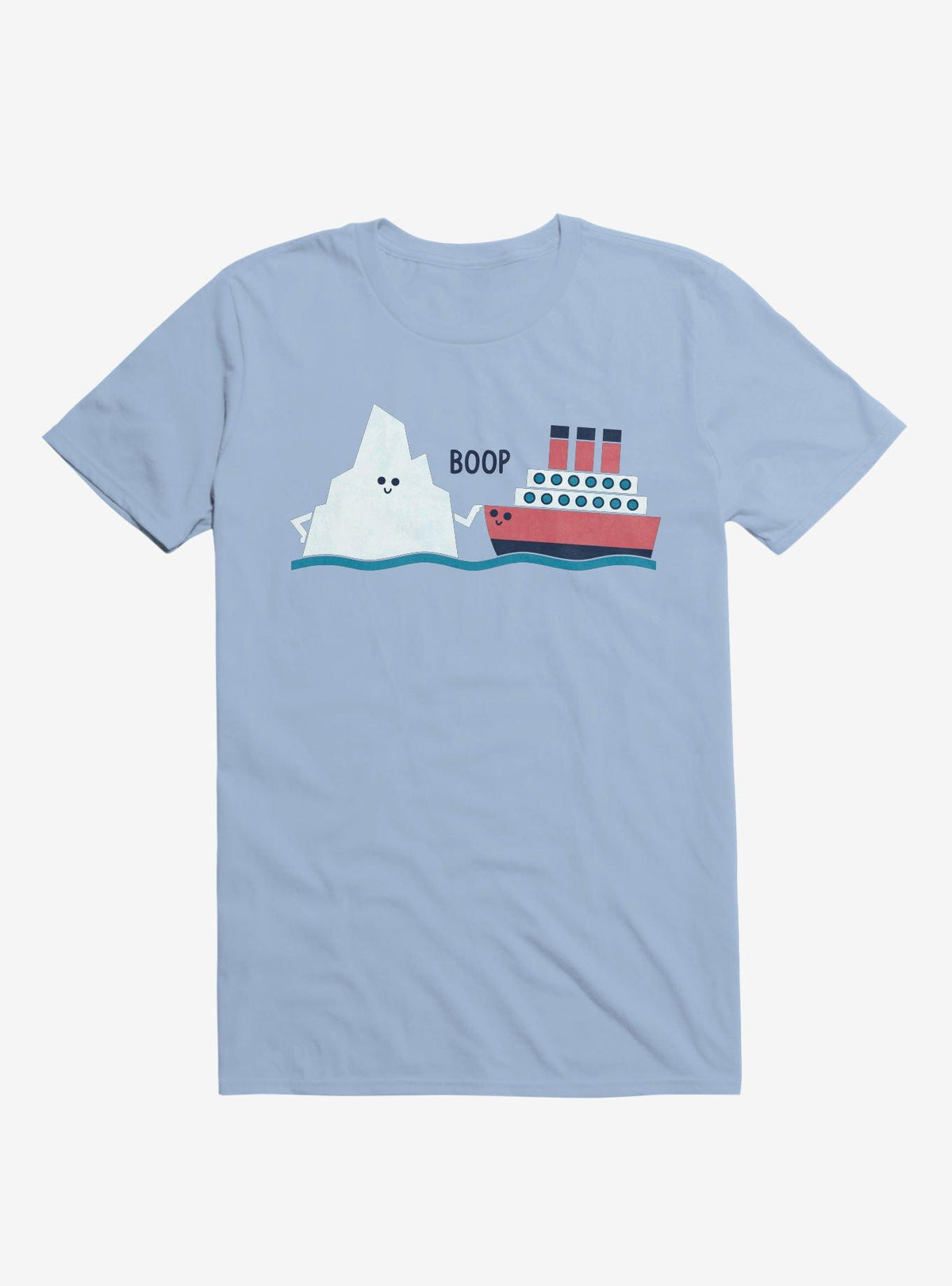 Iceberg Boop Ship Light Blue T Shirt T Shirt Viral TikTok Humor Gift
